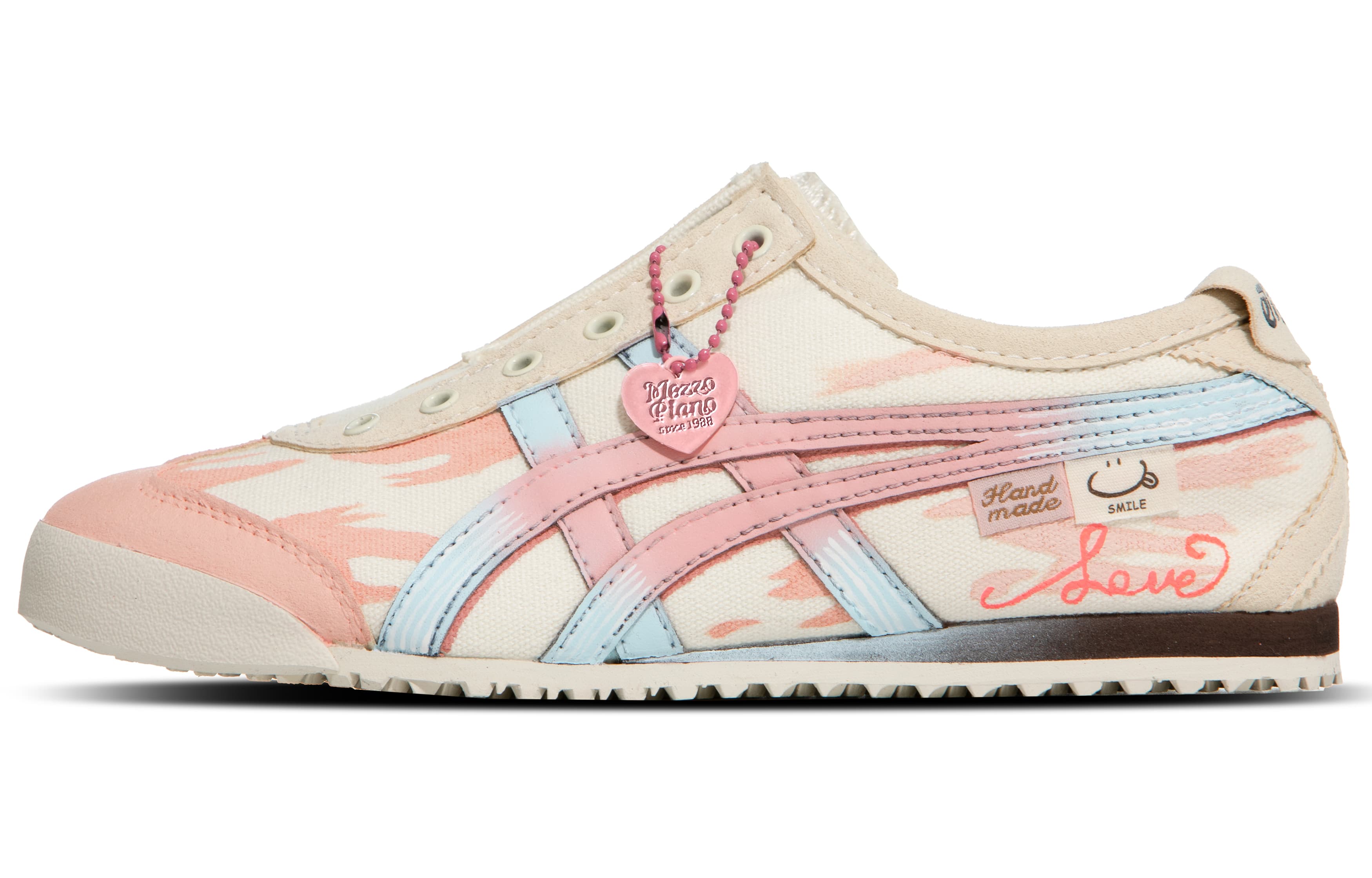 Onitsuka Tiger MEXICO 66 Love At First Sight Wear-Resistant Coverage Low-Top Casual Shoes Unisex Pink