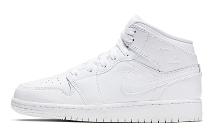 Jordan 1 Mid Triple White 2019 GS