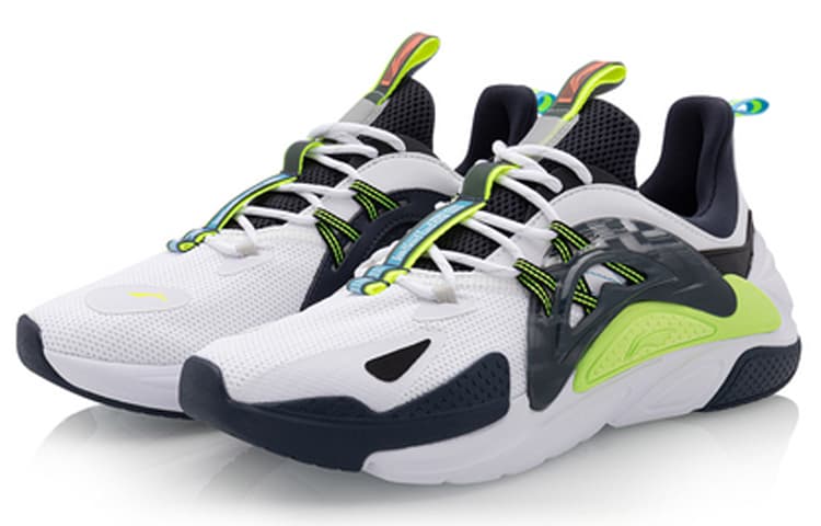 LiNing Spark Breathable Lightweight Low-Top Sports Casual Shoes Men's White Blue Black