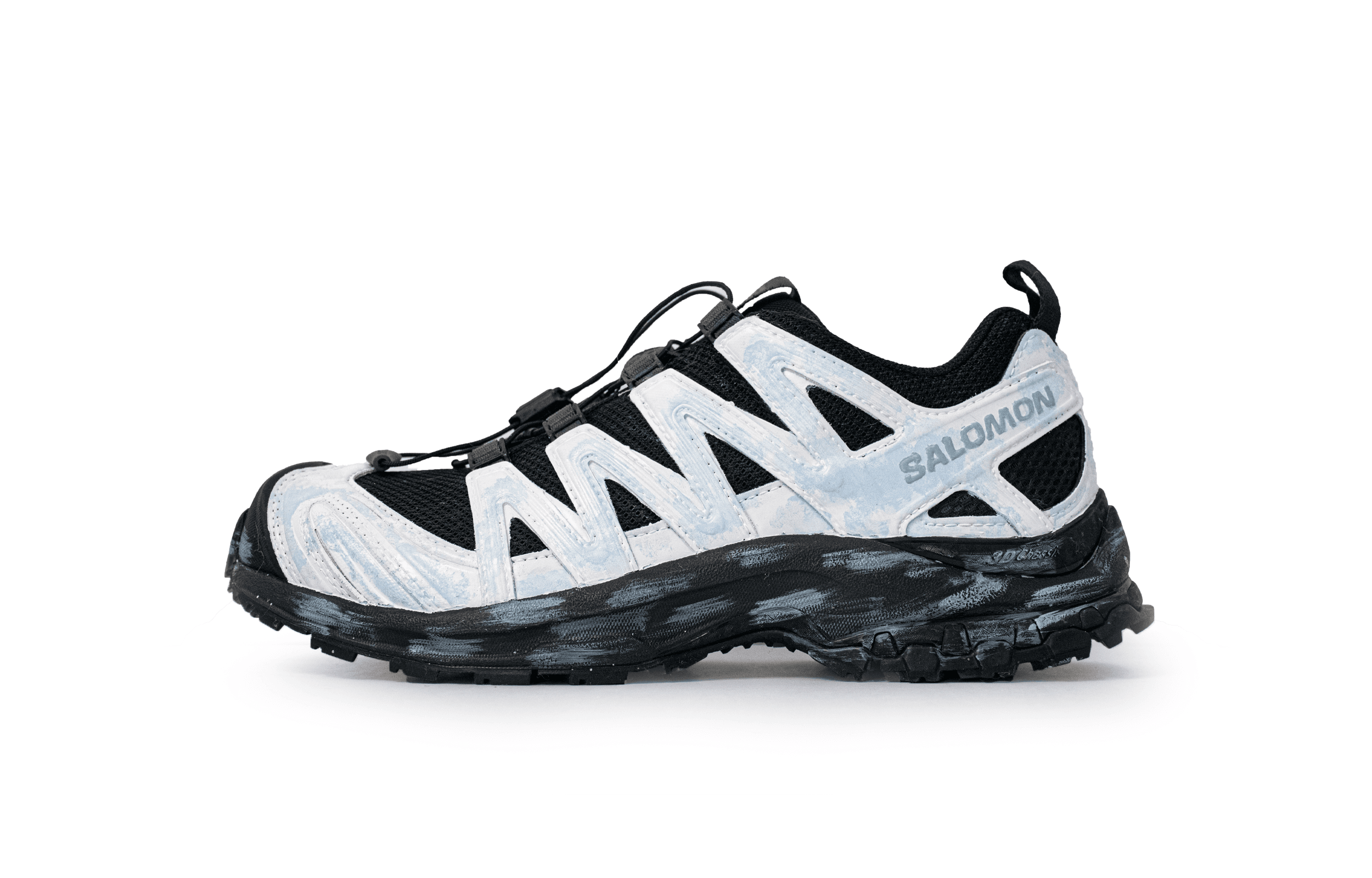 SALOMON XA PRO 3D LA YAUTE 'Milk Salt Bubble White' Low-Top Running Shoes Unisex Black White Blue