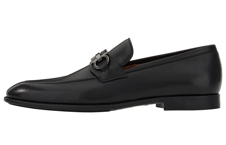 FERRAGAMO Gancini Horsebit Leather Loafers