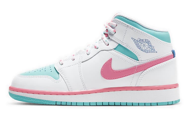 Jordan 1 Mid GS Digital Pink