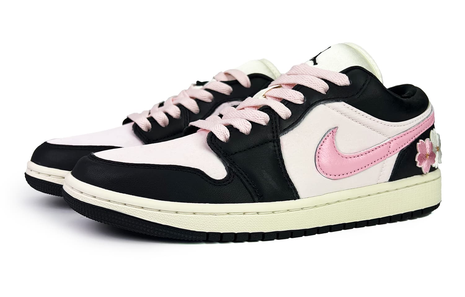 Jordan WMNS Cushioned Slip-Resistant Low-Top Vintage Basketball Shoes Women's Pink Black