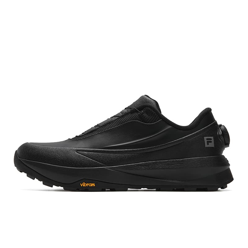 FILA BOA Fabric Synthetic Leather HORIZON 2 Elite Edition Simple Training Comfort Versatile Cushioning Wear-Resistant Support Low-Top Outdoor Performance Shoes Men's Black