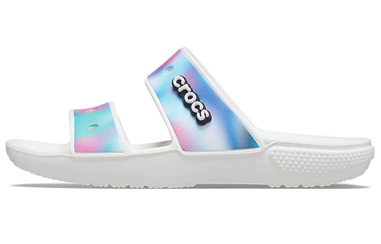 Crocs Classic Colorful Unisex Multi Color White Sandals