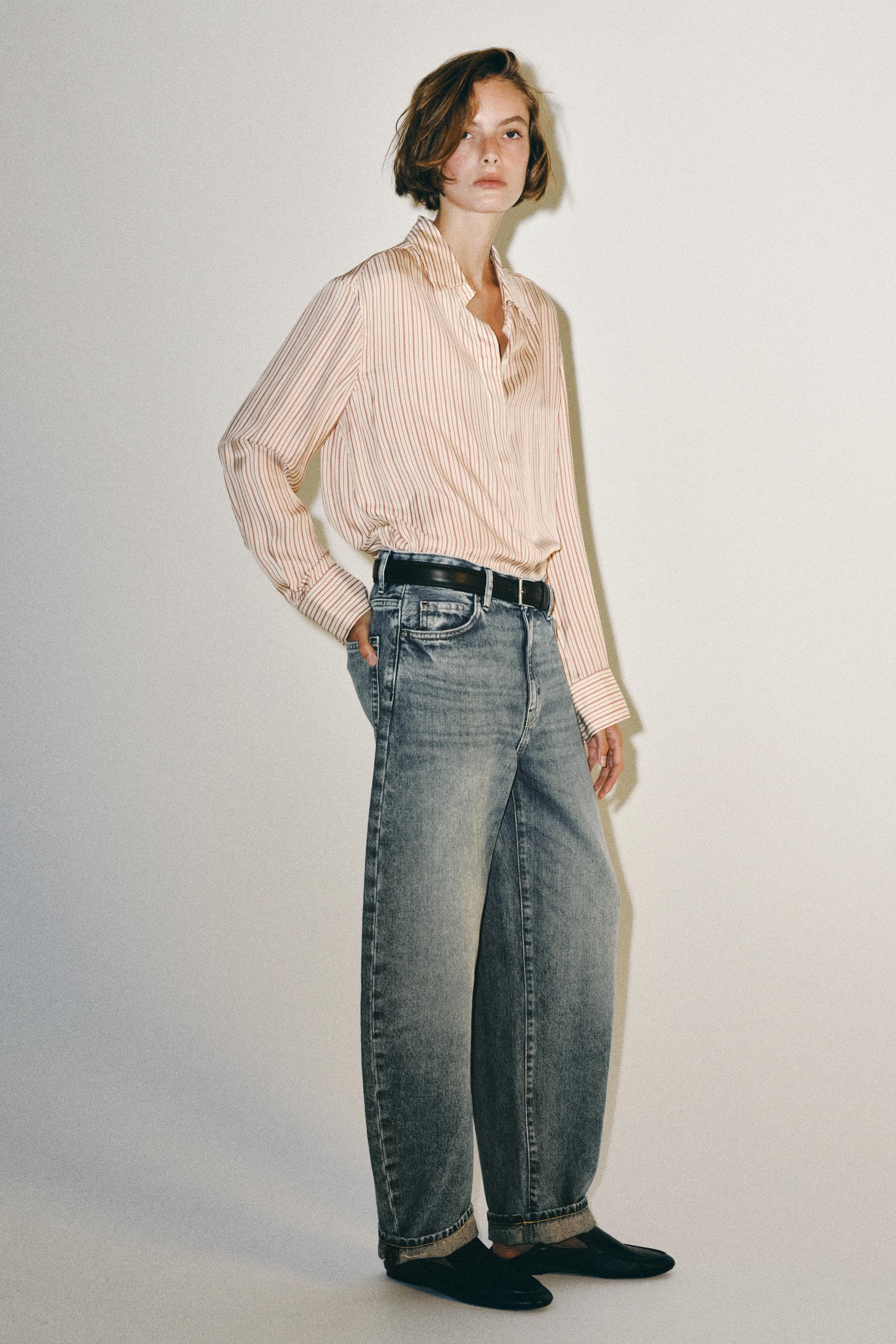 ZW COLLECTION STRIPED SILK SHIRT