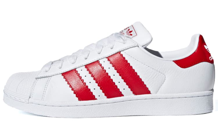 Adidas Originals Superstar Cloud White Scarlet