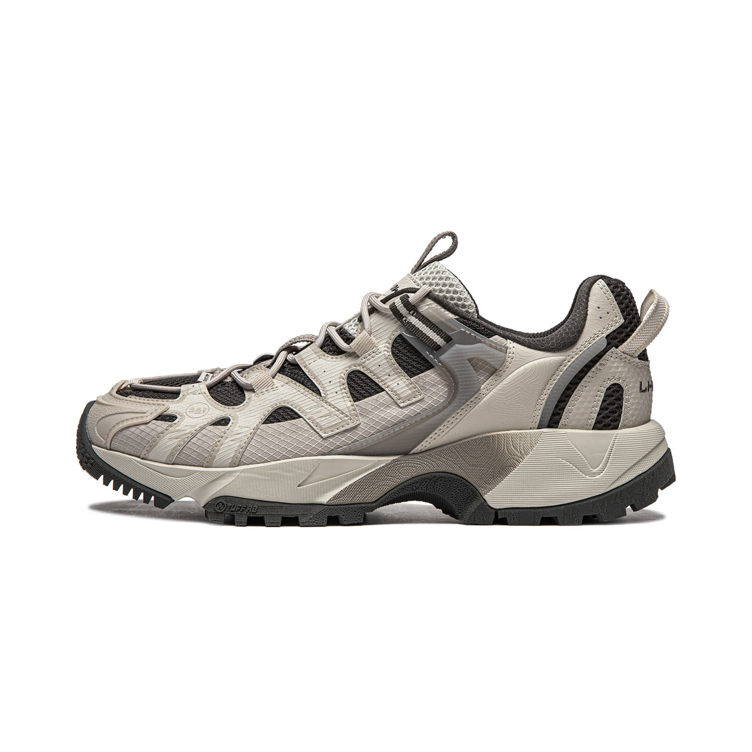 LiNing CF Tracing Collection Rowdy Cushioning Wear-Resistant Low-Top Casual Shoes Men's Gray