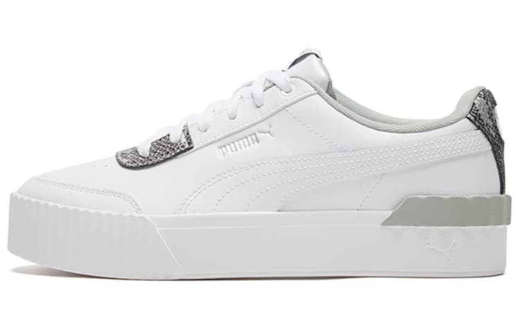 PUMA Carina Lift Snake White/snake Print Low Casual Board Shoes Women's
