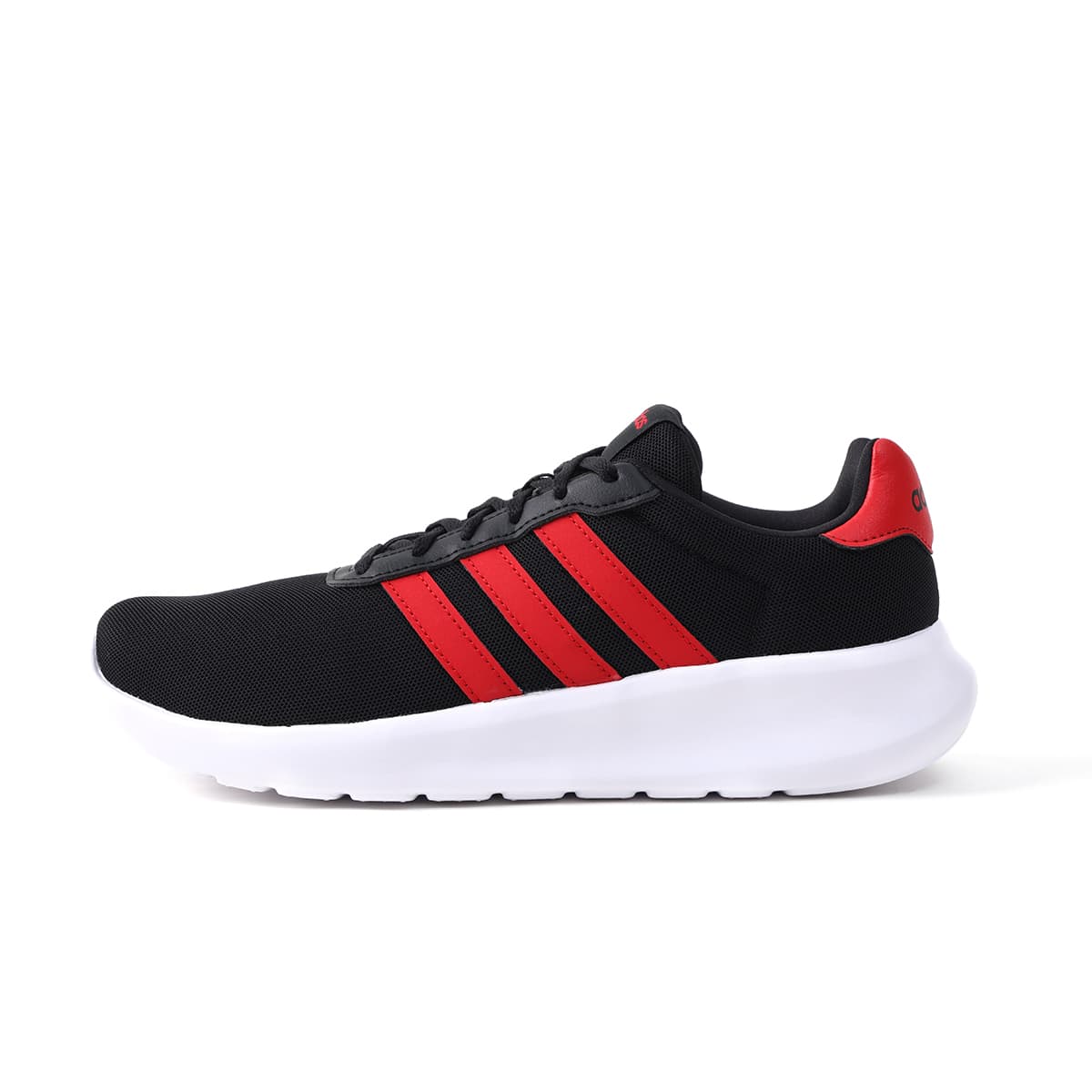 Adidas LITE RACER 3.0 Breathable Lightweight Low-Top Casual Running Shoes Men's Black Red