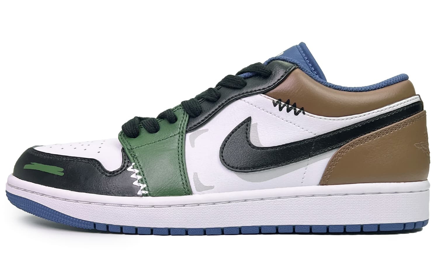 JORDAN Air JORDAN 1 Vintage Basketball Shoes Men Low Top Black White Brown