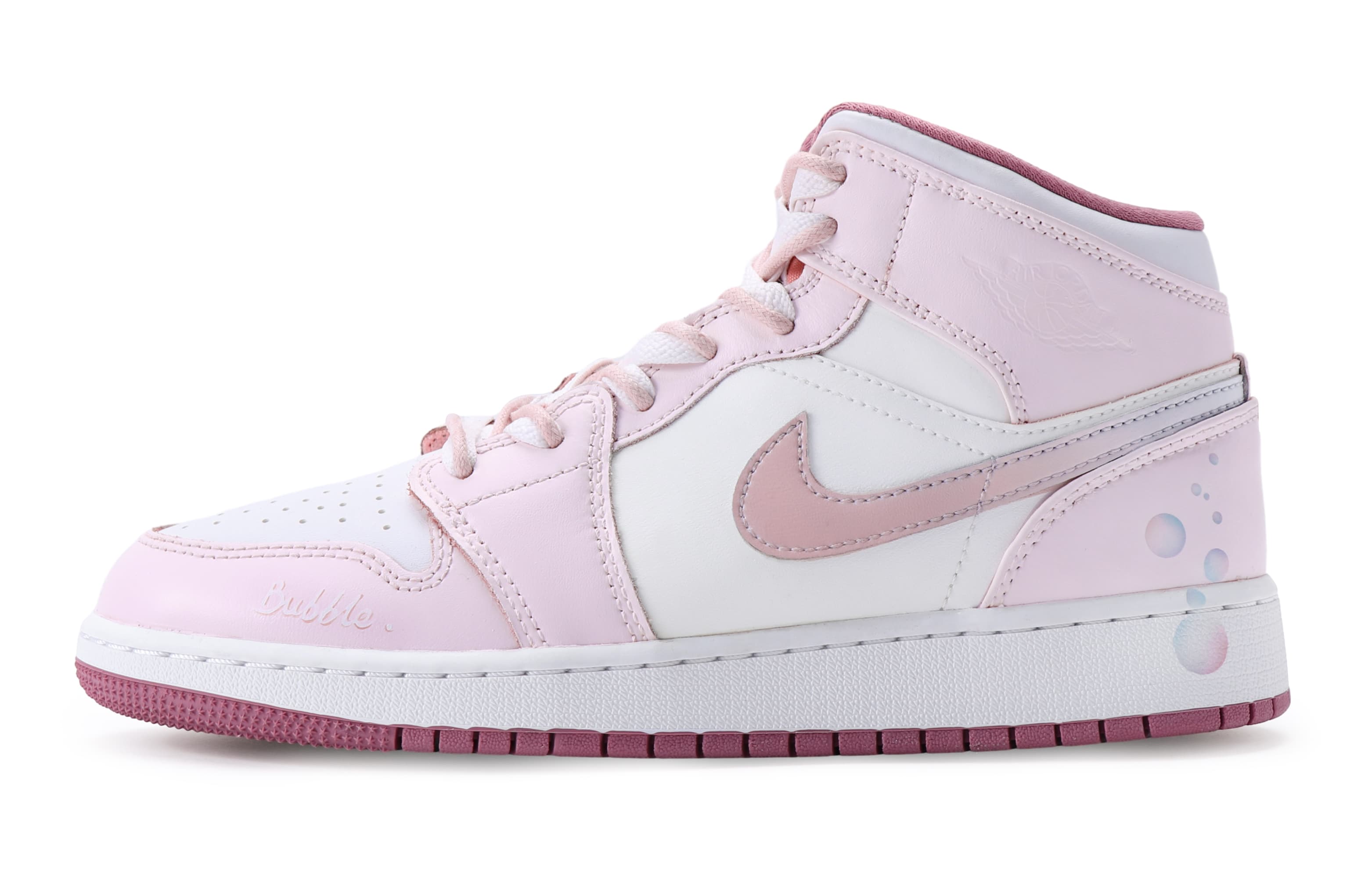 JORDAN Air JORDAN 1 Vintage Basketball Shoes Women's Mid Top White