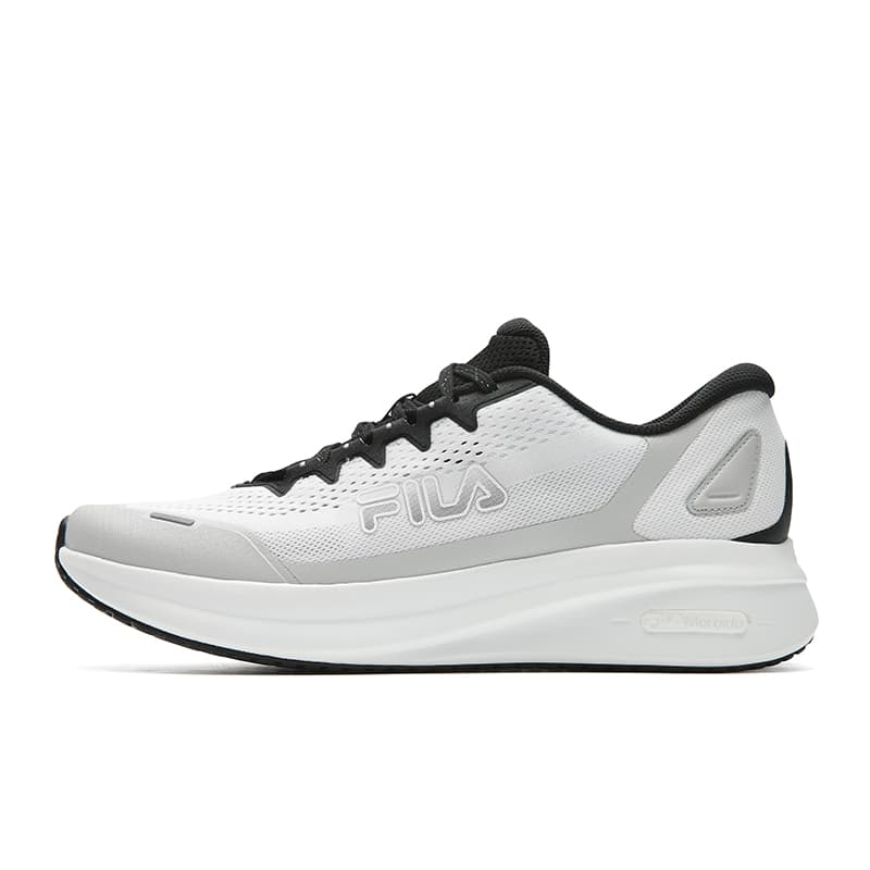 FILA NUVOLE 4 RUN Road Running Fashion Classic Sport Comfort Platform Cushioned Breathable Lightweight Running Shoes Men's White Grey Black