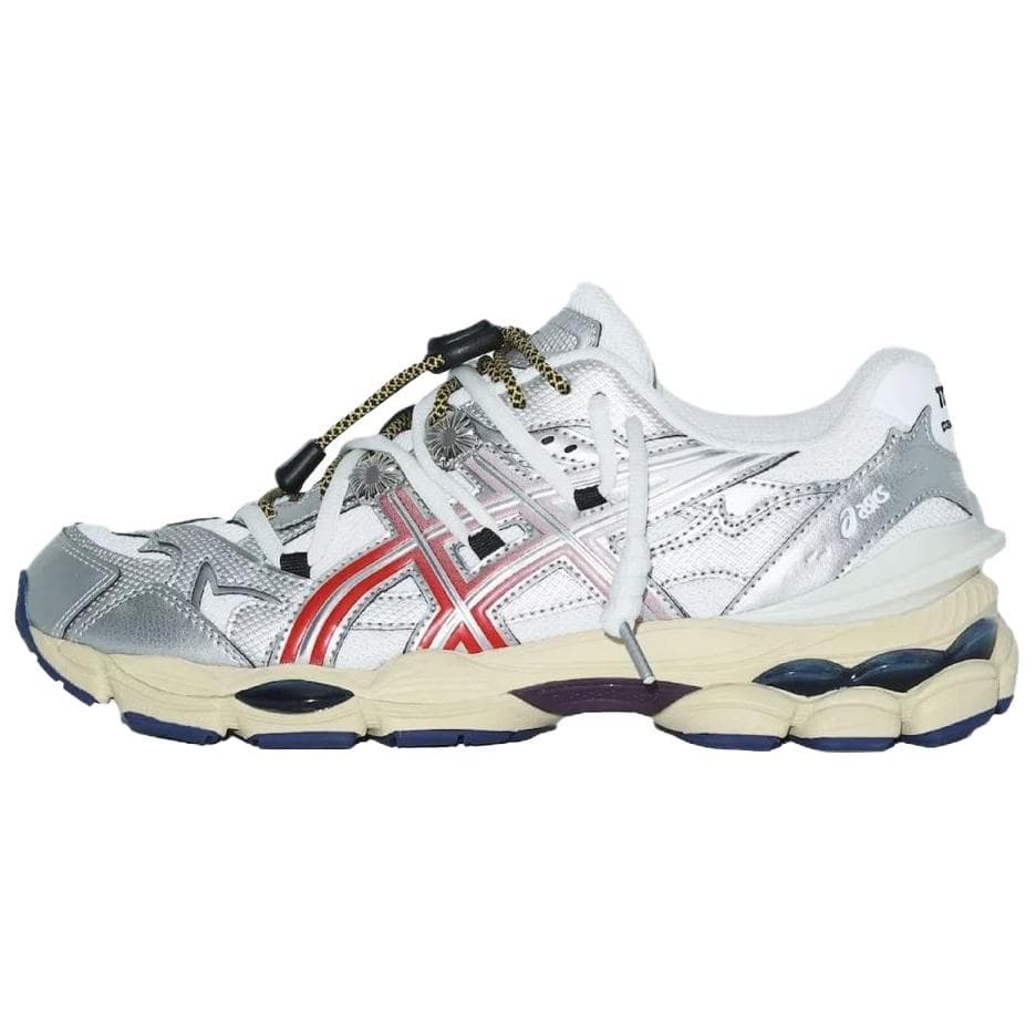 TOGA x ASICS Gel Cumulus 16 Breathable Low top Casual Running Shoes Unisex Silver Red
