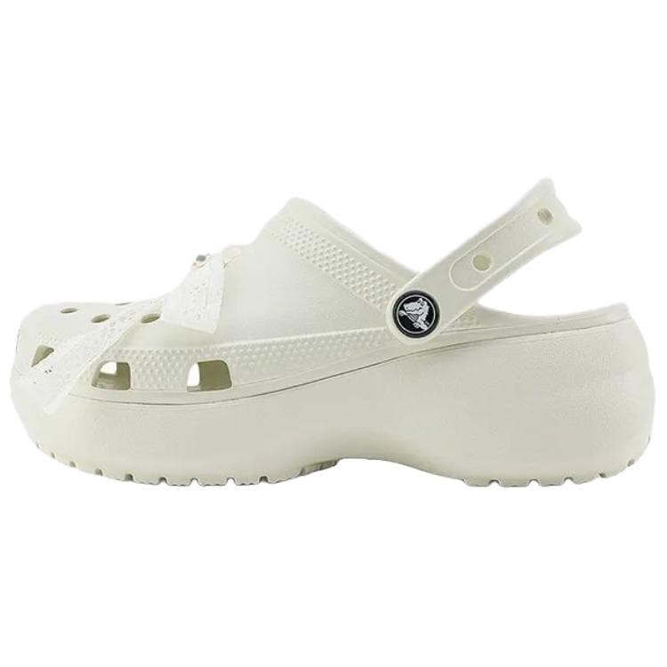 Crocs Pearl Lace Cloud Clogs Women's White