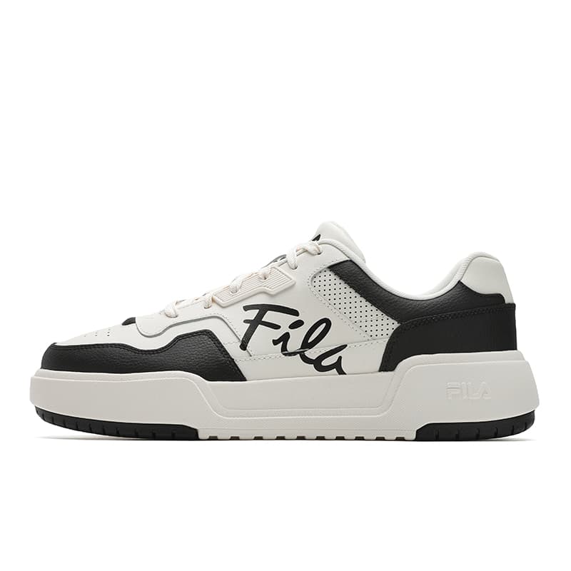 FILA CAMPUS Square Shoes Fashion Retro Casual Comfort Versatile Low-Top Sneakers Men's Black White