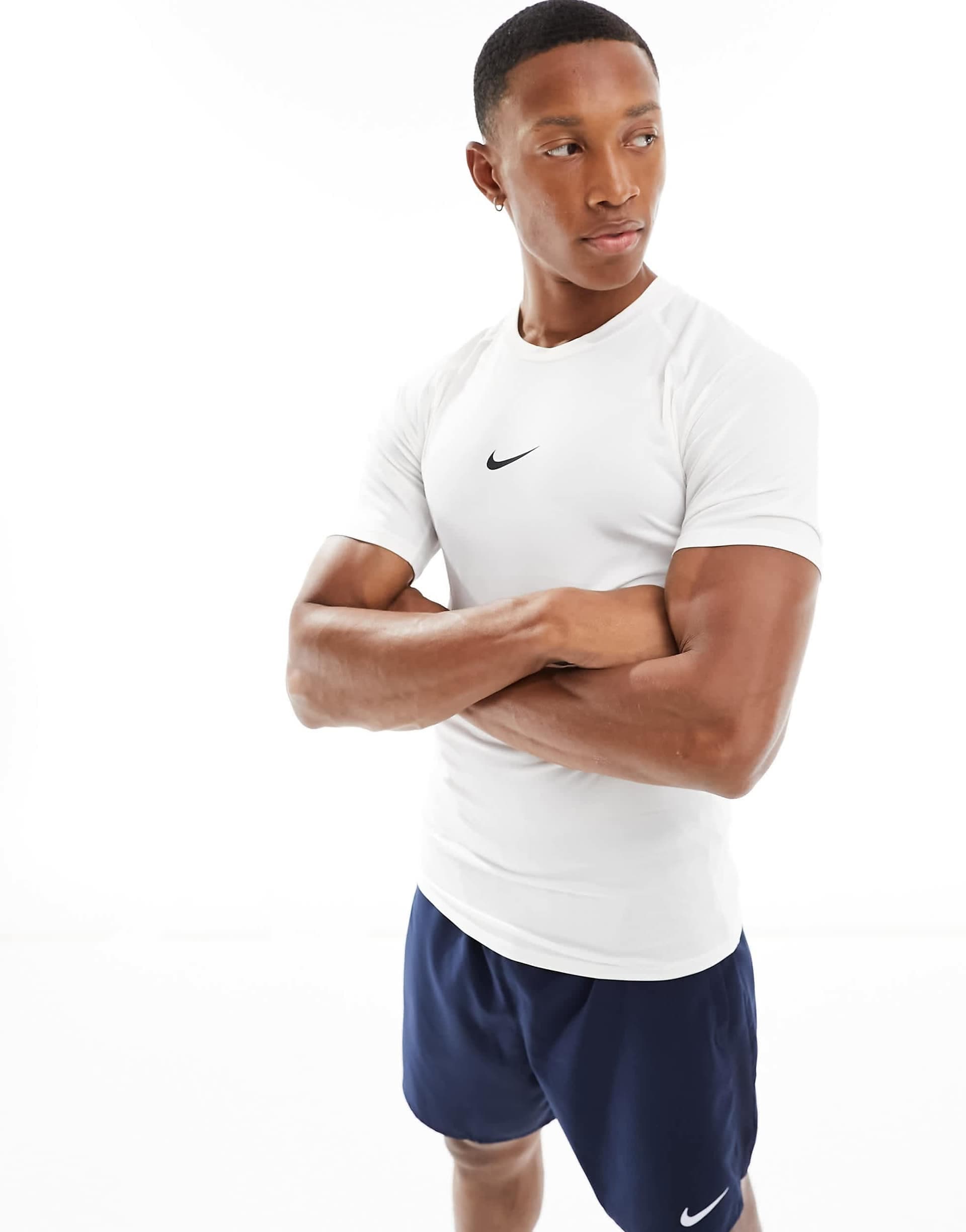 Nike Training Pro muscle fit t-shirt in white