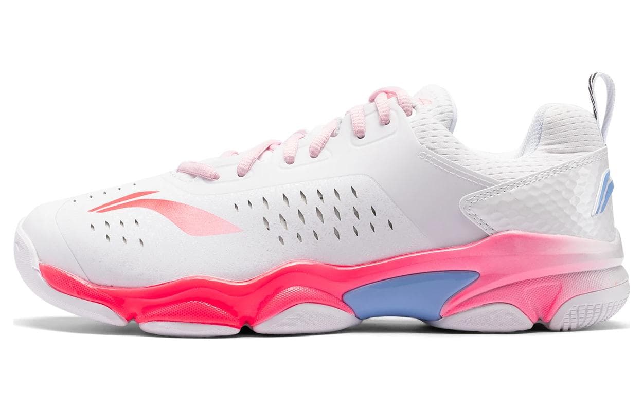 LiNing Badminton Series Low-Top Training Shoes Unisex White Pink
