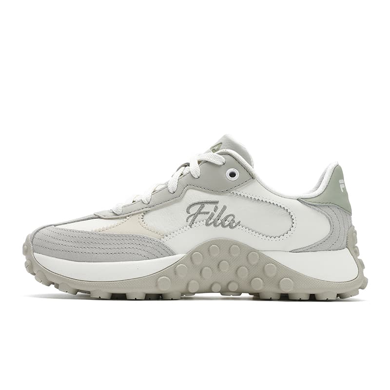 FILA TOPPING Modern Series Versatile Casual Trendy Fashion Personality Cushioning Wear-Resistant Low-Top Sneakers Women's Brown White