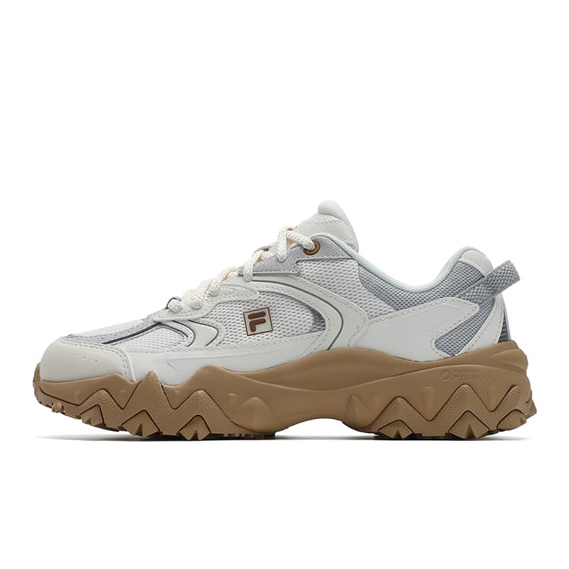 FILA OAKMONT 2S Fashion Comfortable Versatile Casual Low-Top Dad Shoes Women's Cream White