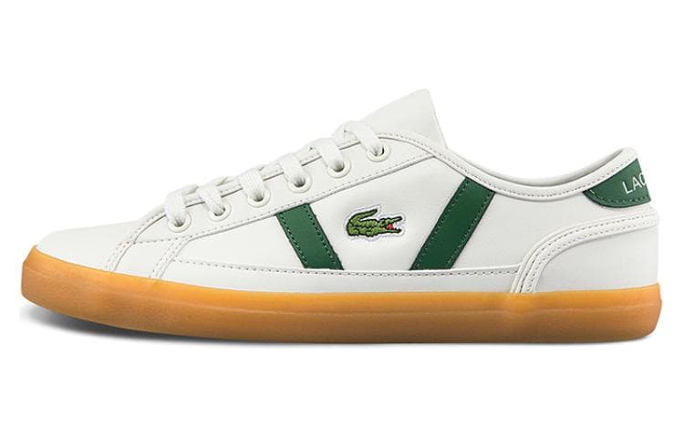 LACOSTE Skateboard Shoes Women's Low-Top White Green