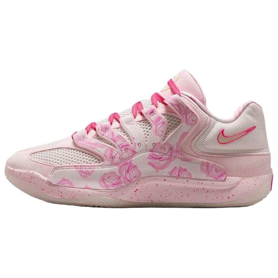 Nike KD 18 "Aunt Pearl" EP Comfort Durable Breathable Support Traction Basketball Shoes Men's Pink