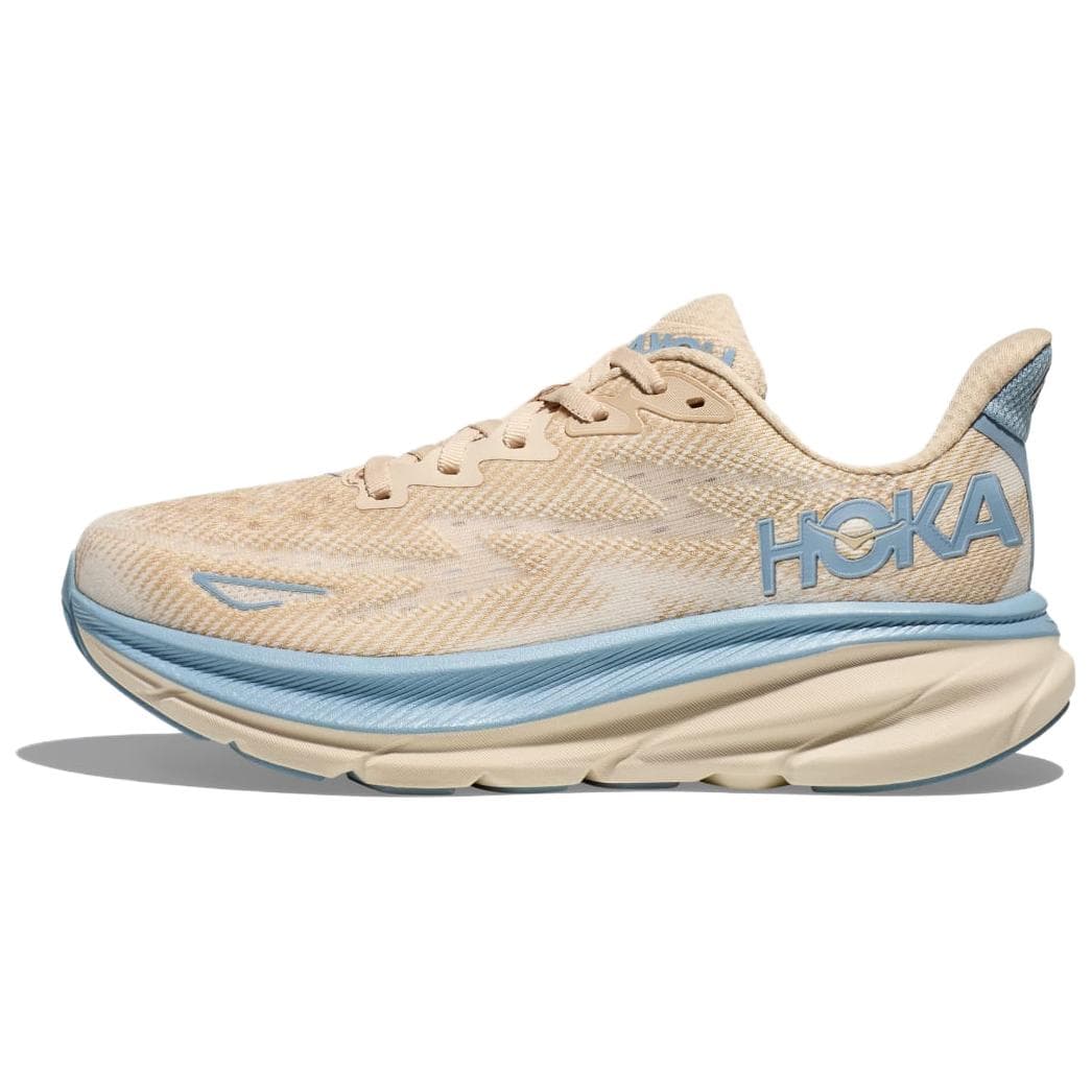 HOKA ONE ONE Clifton 9 Anti-Slip Wear-Resistant Low-Top Casual Running Shoes Men's Beige