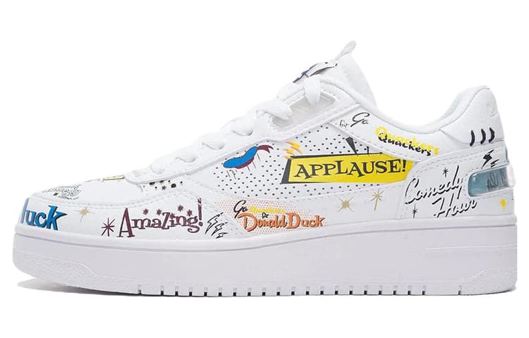 LINING Classic Skateboarding X Disney 'White Yellow' Women's
