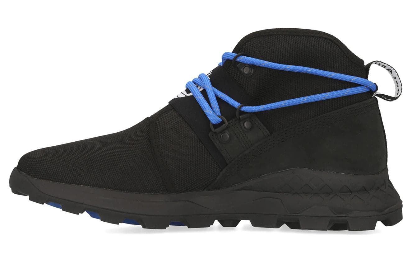 Timberland Brooklyn Leather And Fabric Chukka Wide Fit Shoes 'Black Ripstop'