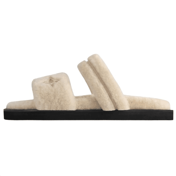 LOUIS VUITTON Sunset Painted Series Slide Slippers Women's Beige