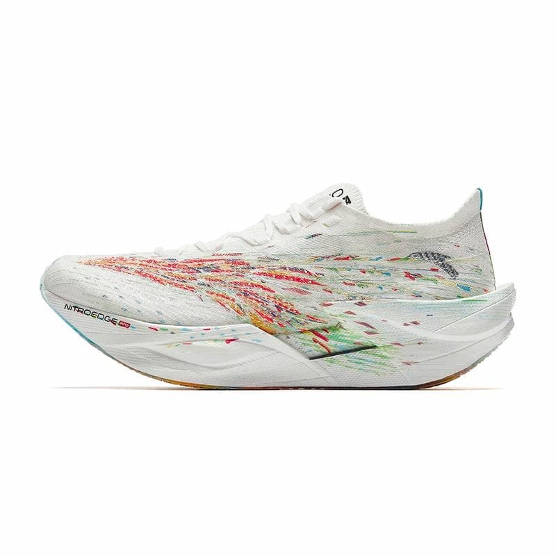 Anta C202 6.0 PRO 'Gesang Flower' Nitrogen Technology Full-Sole Carbon Plate Slip-Resistant Wear-Resistant Rebound Low-Top Marathon Long-Distance Running Shoes Men's White Red Green