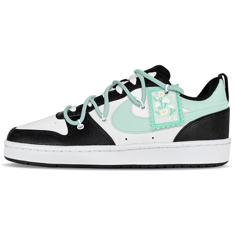 Nike Court Borough Skateboard Shoes Women's Low-Top Black