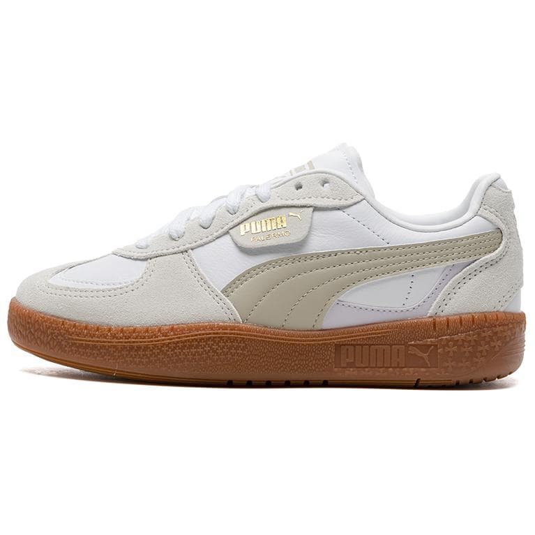PUMA Palermo Moda Wns Durable Breathable Low-Top Skateboard Shoes Women's White Brown