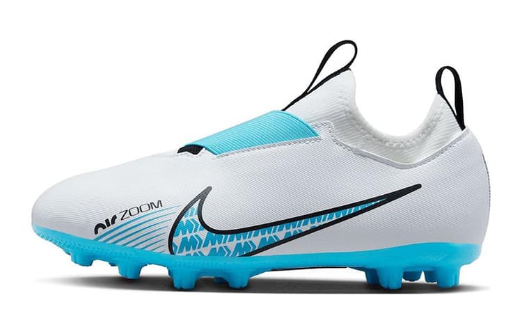 Nike Air Zoom Vapor 15 Academy HG Low Top Kids' Soccer Shoes Blue White Kids