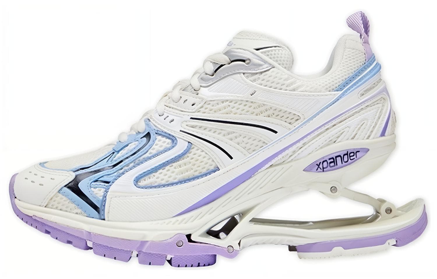 Balenciaga X Pander Sneakers 'White Blue Purple' Women's