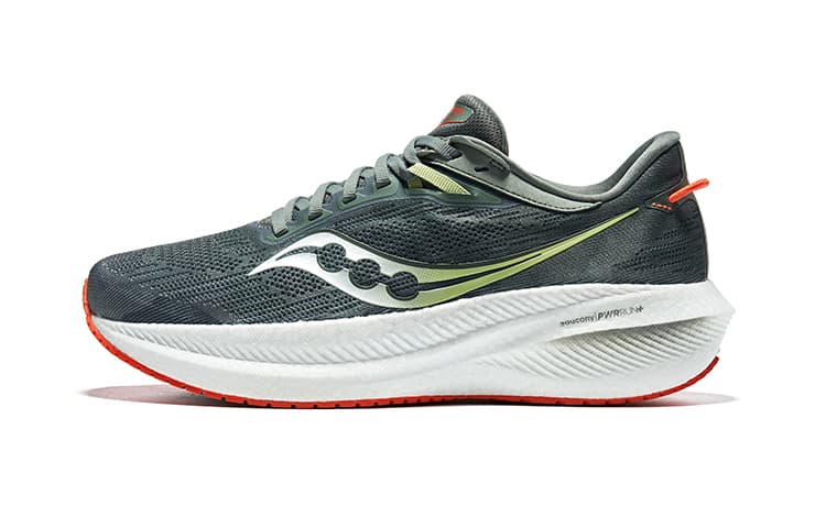 Saucony Triumph 21 Low-Top Running Shoes Men's Dark Green
