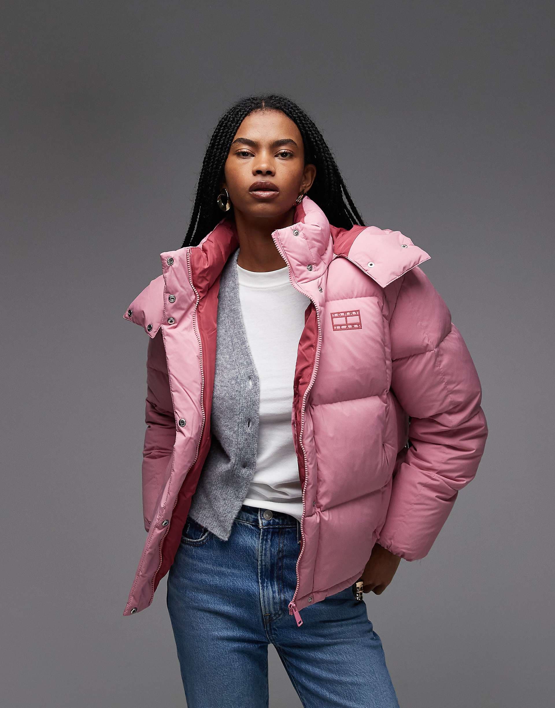 Tommy Jeans Alaska jacket in pink