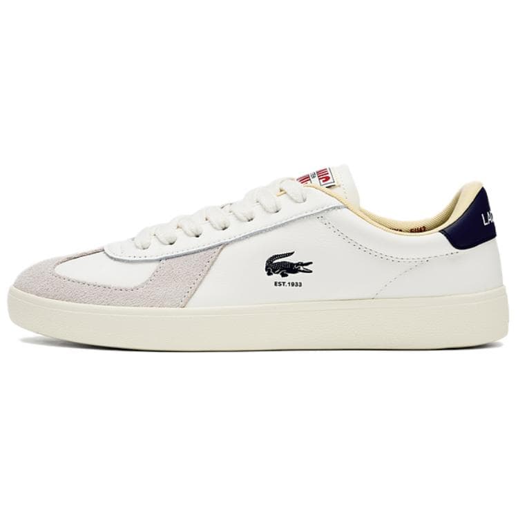 LACOSTE Comfortable Trendy Versatile Casual Shoes Men's Beige