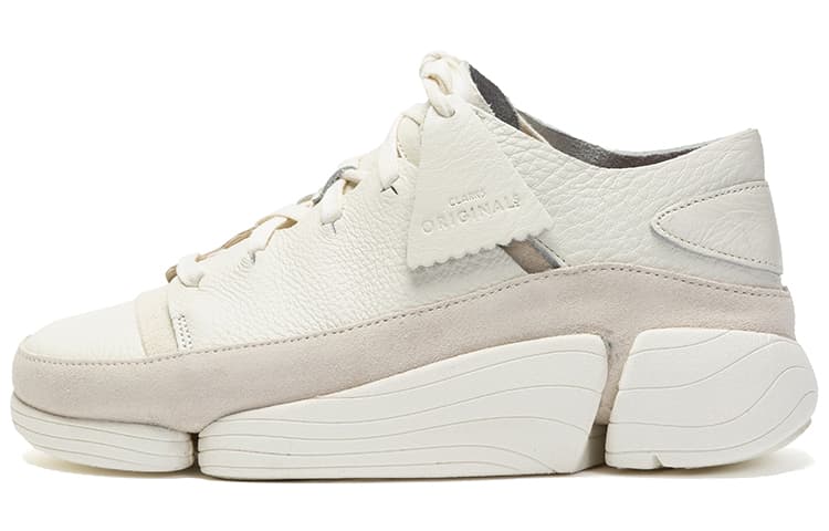 Clarks Originals Trigenic Evo Third Generation Mid-Top Chunky Sneakers Men's White