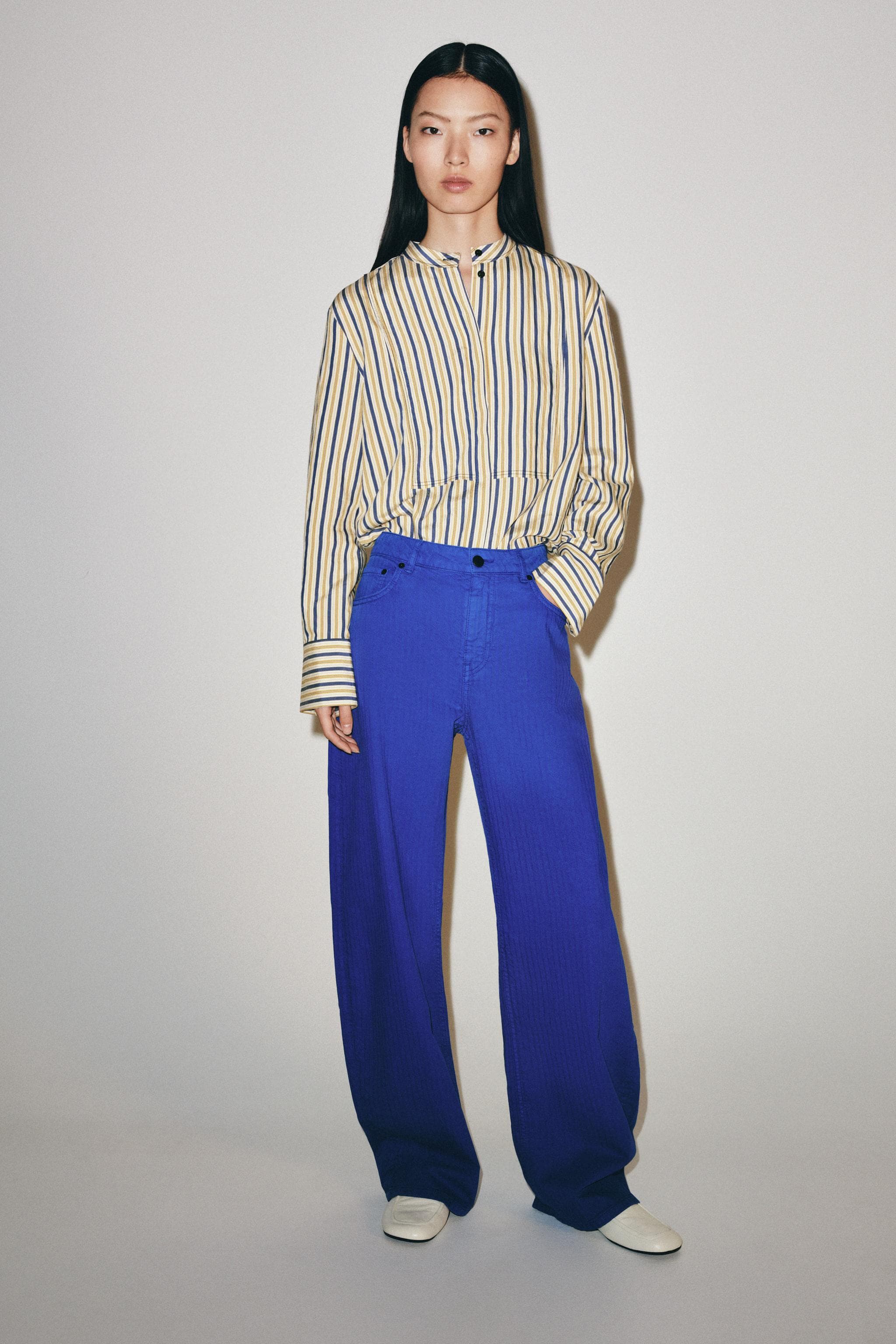 ZW COLLECTION MID-WAIST BARREL JEANS