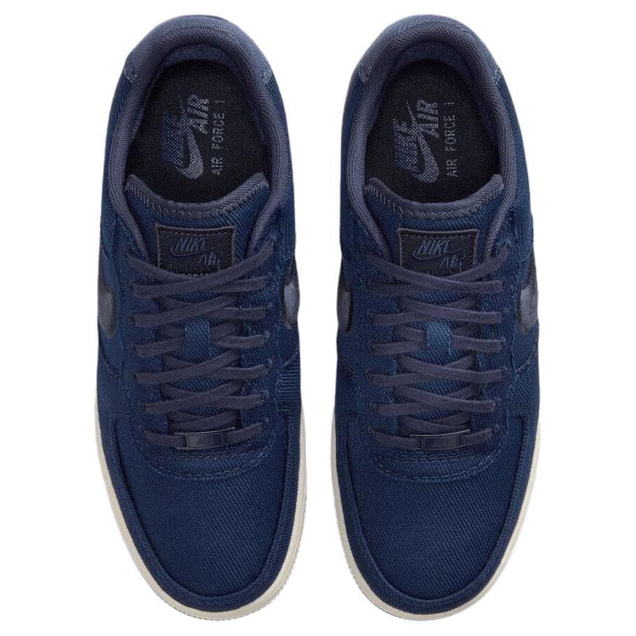 Nike Air Force 1 Abrasion Resistant Low top Skateboard Shoes Unisex Marine Blue