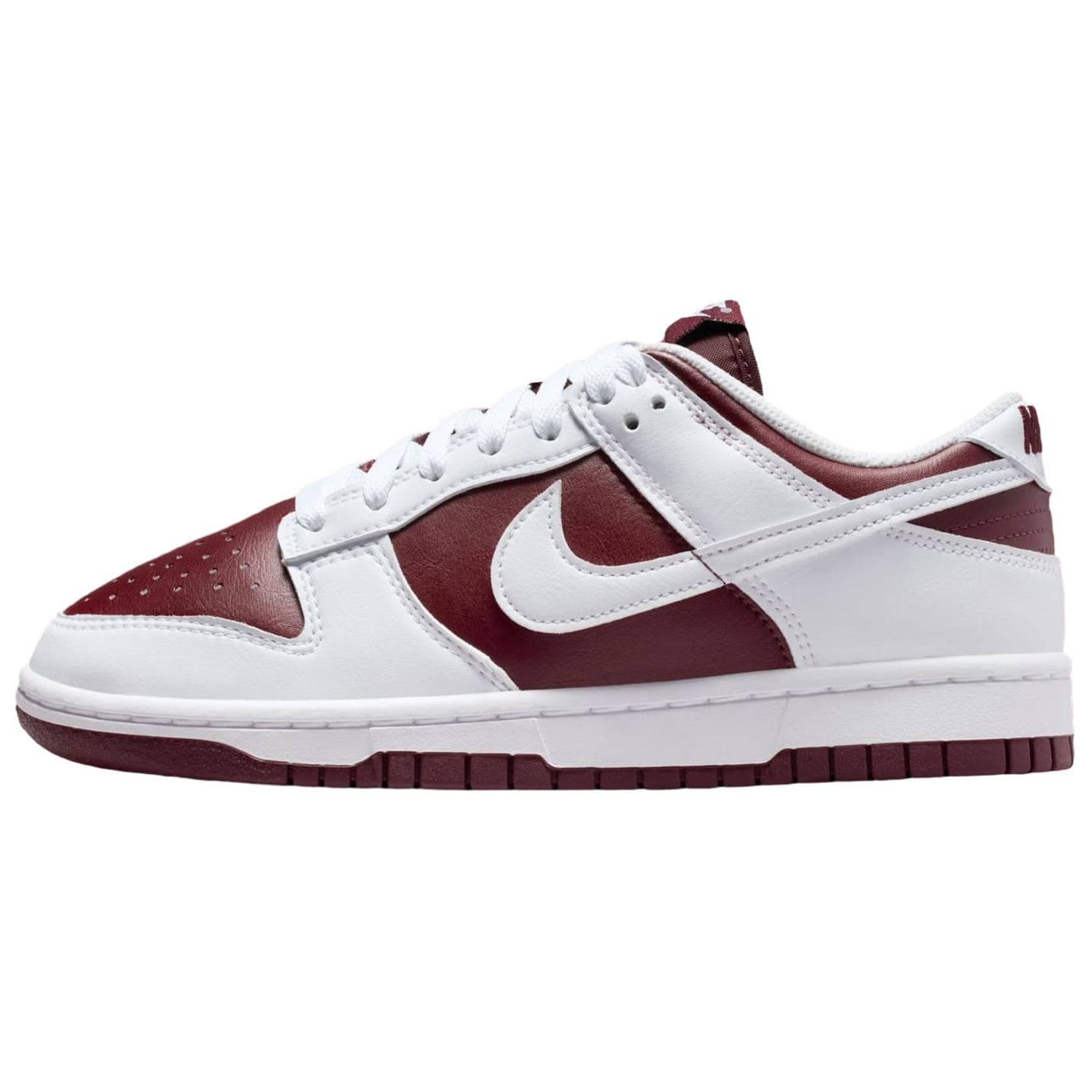 Nike Dunk Dark Classic Fashion Low-Top Skate Shoes Unisex White Red