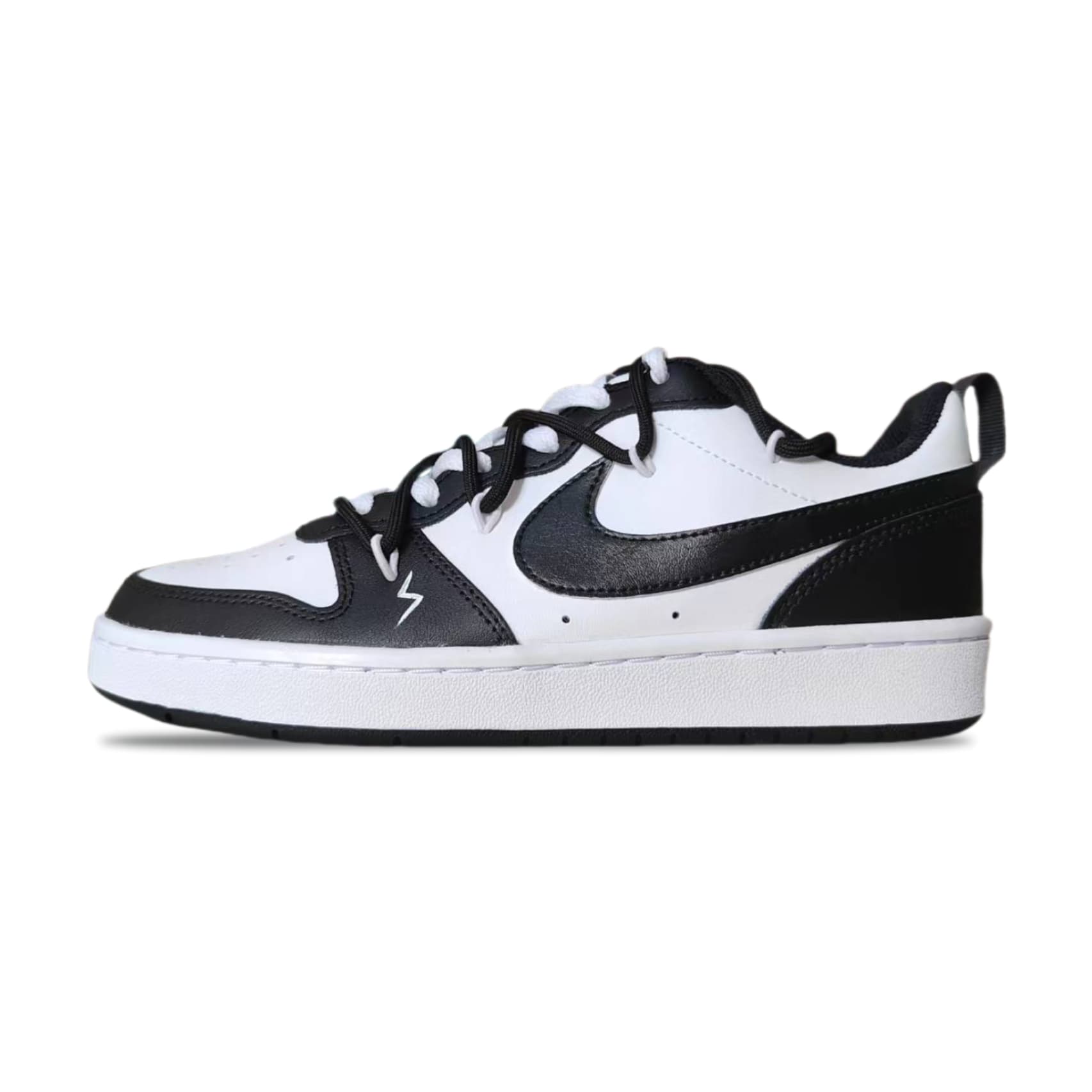 Nike Court Borough 2 Skateboard Shoes Women's Low-Top Black White