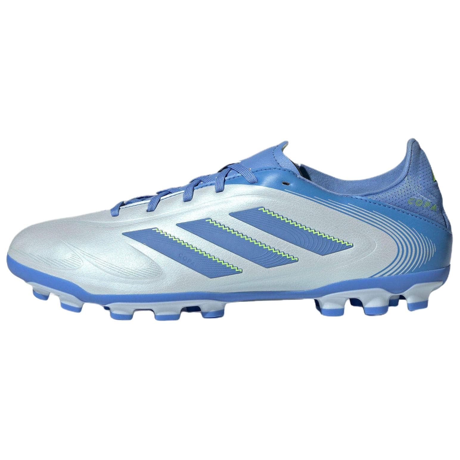 Adidas Copa Pure 3 Artificial Turf Slip Resistant Abrasion Resistant Soccer Shoes Unisex Blue