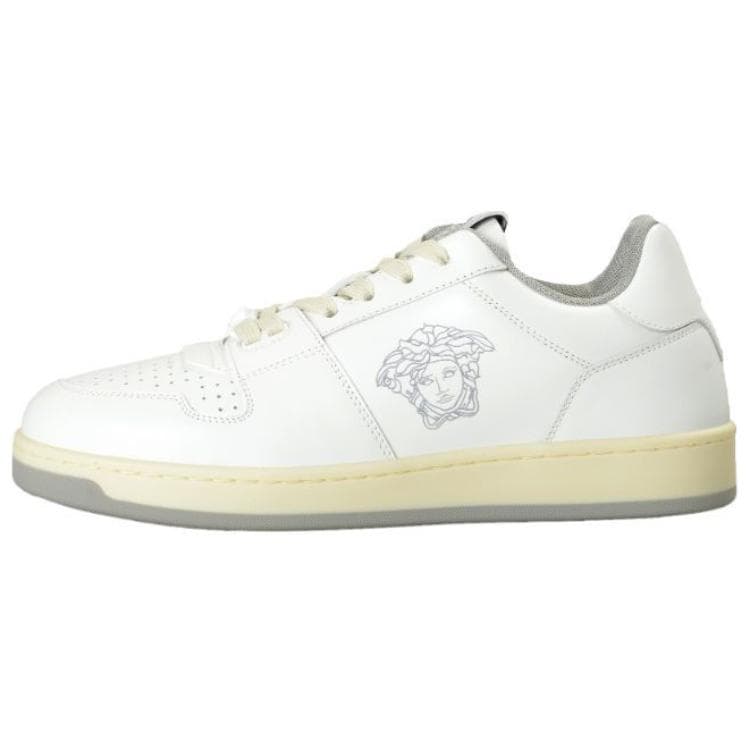 VERSACE Medusa Low Top Skateboard Shoes Men's White