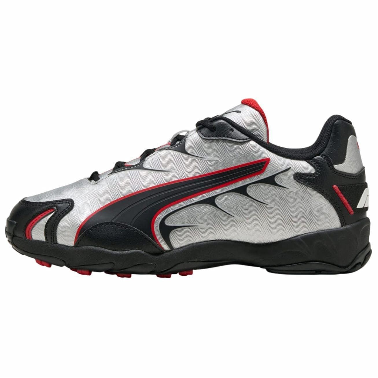 PUMA Inhale Anti Slip Wear Resistant Low Top Running Shoes Unisex Silver Black