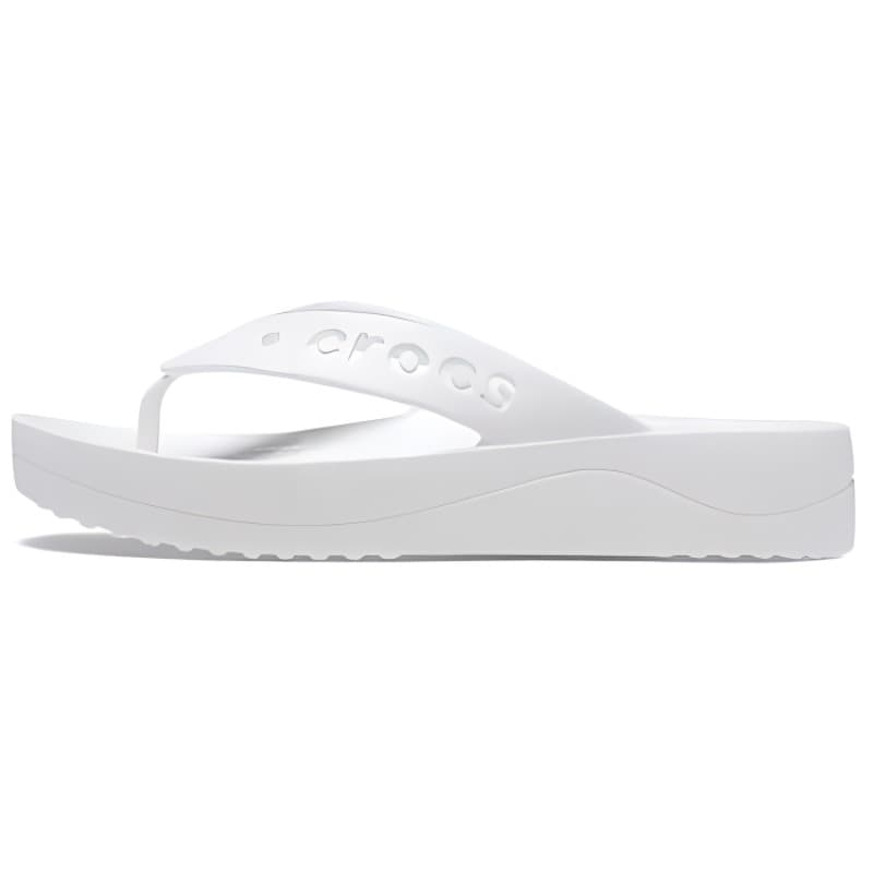Crocs Baya Platform Flip Flops 'White' Women's