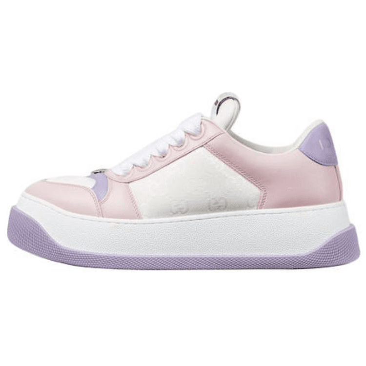 GUCCI Screener Low-Top Skateboard Shoes Women's Pink