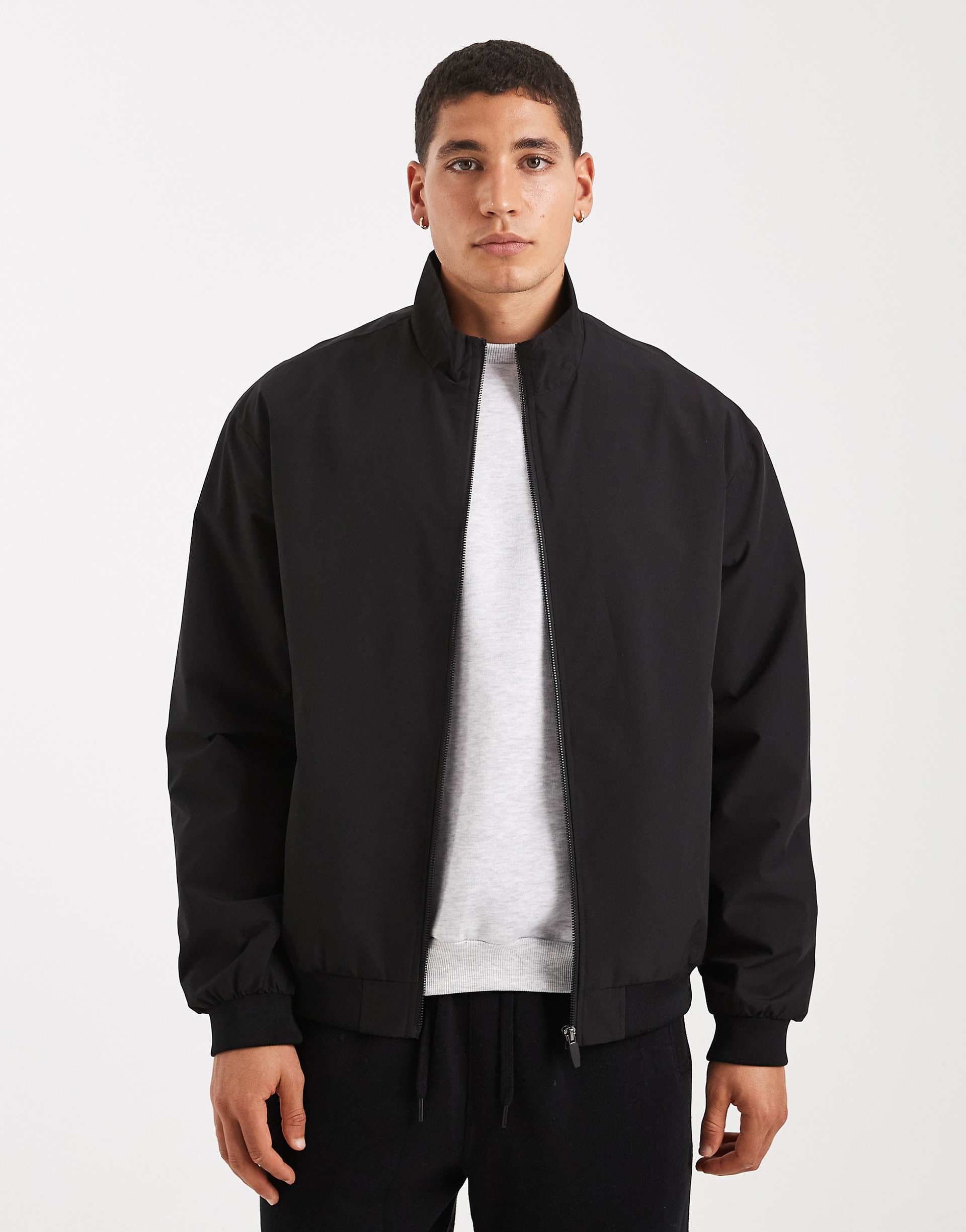 Jack & Jones harrington jacket in black