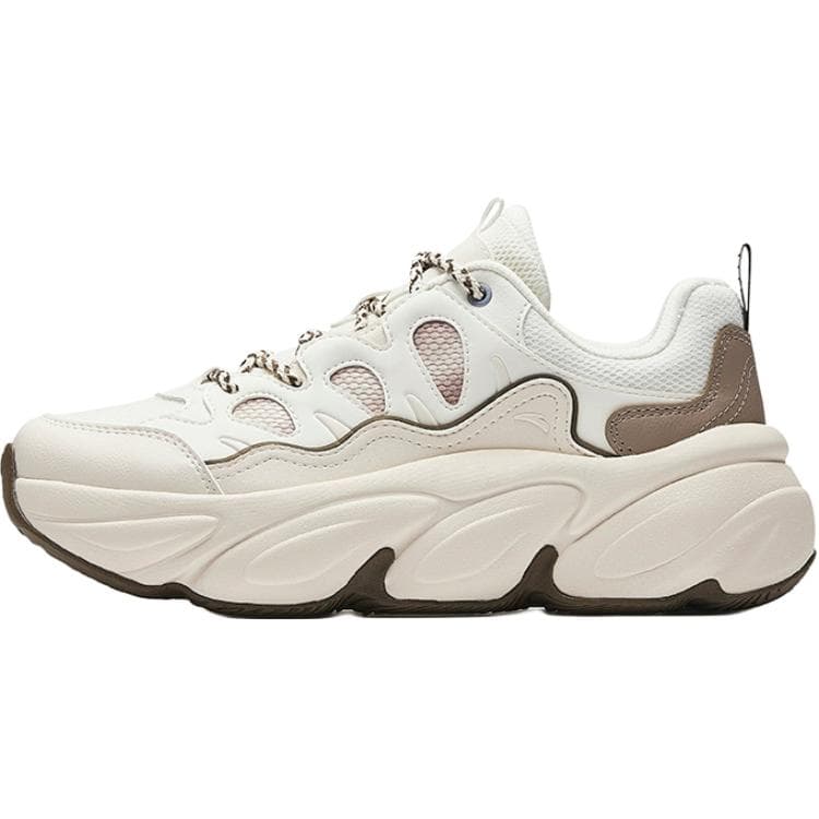 Anta 'Mengzhua' Low-Top Casual Shoes Women's Ivory White